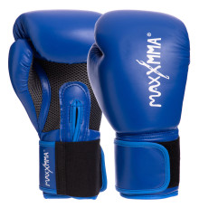 Рукавиці боксерські на липучці PU MAXXMMA 10-12 унцій кольори в асортименті