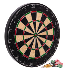 Дартс із Сизалю Sisal 6 дротиків і мішень Baili Bristele 18"х1,5" (46х4см)