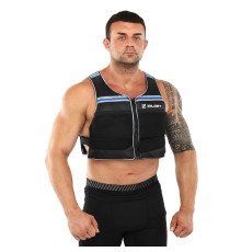 Жилет обважнювач з регульованою вагою Record WEIGTH VEST вага-0,5-10 кг чорний