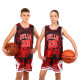 Форма баскетбольна дитяча NBA клуб Chicago Bulls 23 S-2XL чорний-червоний