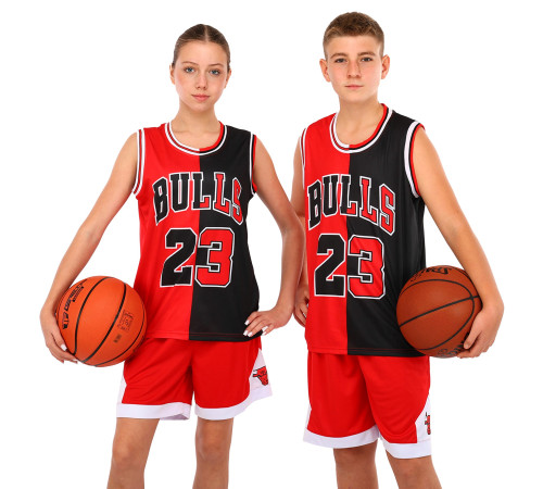 Форма баскетбольна дитяча NBA клуб Chicago Bulls 23 S-2XL червоний-чорний