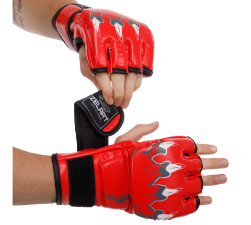 Рукавиці для змішаних єдиноборств MMA Zelart S-XL кольори в асортименті