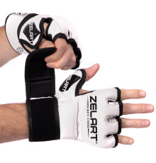 Рукавиці для змішаних єдиноборств MMA Zelart XXS-L кольори в асортименті