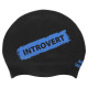 Шапочка для плавання силіконова для дорослих MadWave INTROVERT reversible чорний-білий