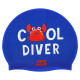 Шапочка для плавання силіконова юніорська MadWave Junior COOL DIVER синій