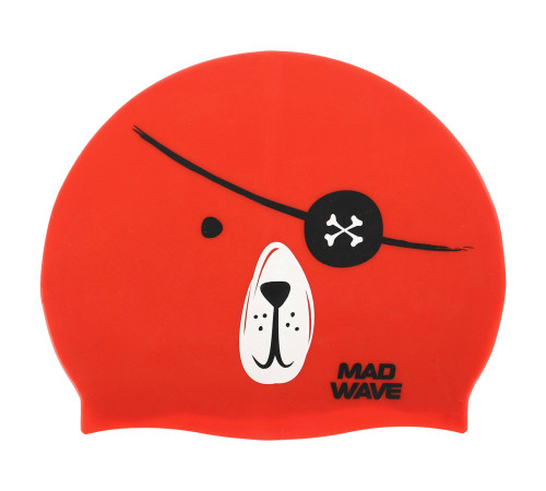 Шапочка для плавання силіконова юніорська MadWave Junior PIRATE кольори в асортименті