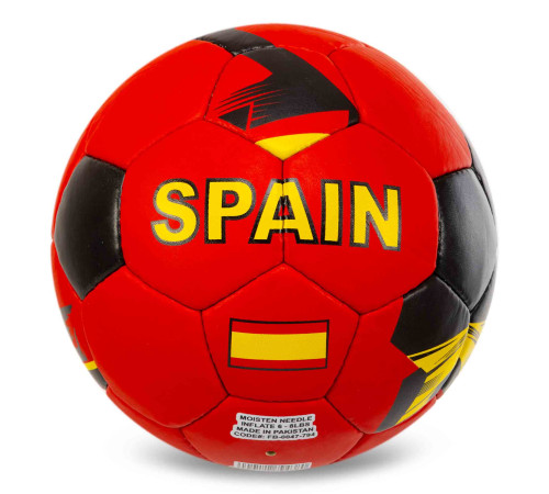 М'яч футбольний BALLONSTAR SPAIN №5 PU червоний-жовтий