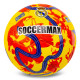 М'яч футбольний SOCCERMAX REAL MADRID №5 PU жовтий-червоний