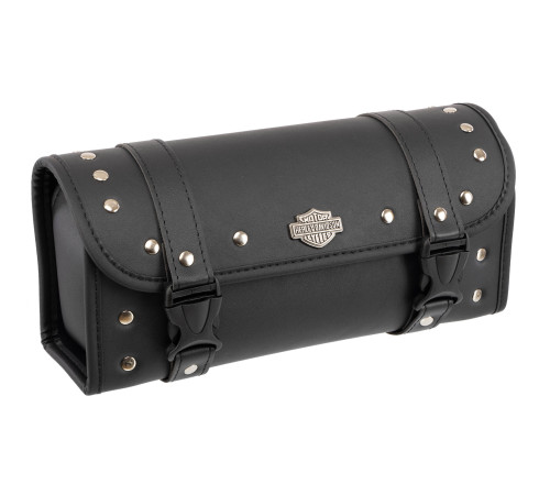 Кофр-тубус Батон передній для мотоцикла з екошкіри Tool Bag HARLEY DAVIDSON 1шт 30х12х9см чорний
