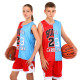 Форма баскетбольна дитяча NBA клуб Chicago Bulls 23 S-2XL червоний-блакитний