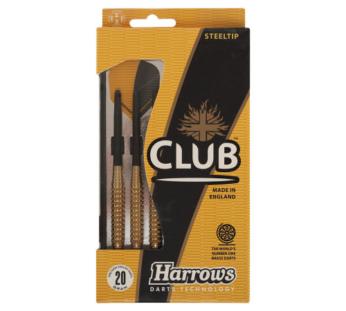 Дротики для гри в дартс циліндричні Harrows CLUB 20гр 3шт