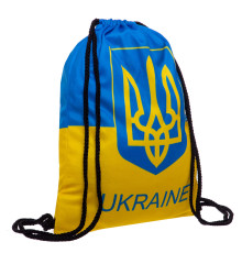 Рюкзак-мішок SP-Sport UKRAINE 37х46см жовтий-блакитний