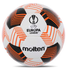 Мяч футбольный MOLTEN UEFA EUROPA LEAGUE №5 PU белый-черный-оранжевый