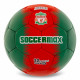 М'яч футбольний SOCCERMAX LIVERPOOL №5 PU зелений-червоний