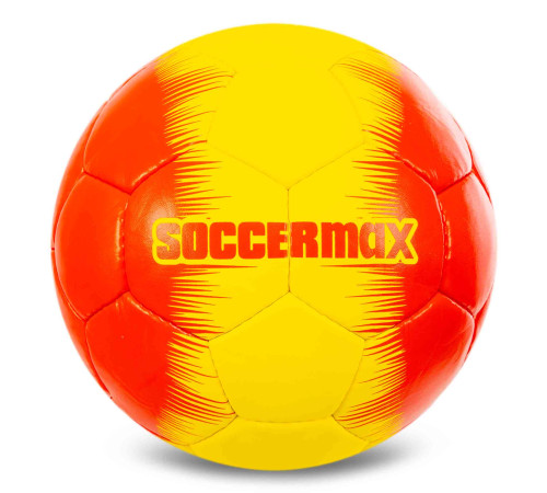 М'яч футбольний SOCCERMAX MANCHESTER UNITED №5 PU жовтий-червоний