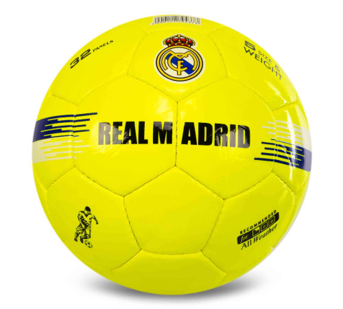 М'яч футбольний BALLONSTAR REAL MADRID CRYSTAL №5 PU жовтий