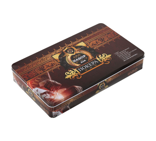 Набір для покеру в металевій коробці Poker game set SP-Sport 300 фішок