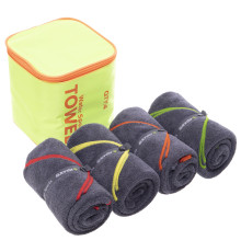 Комплект спортивних рушників з мікрофібри Water Sports TOWEL 4Monster 4шт кольори в асортименті