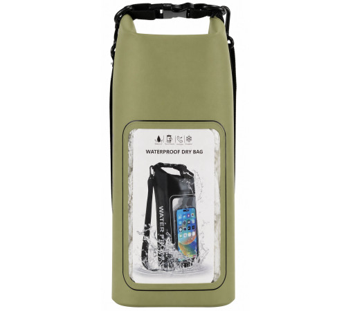 Гермомешок водонепроницаемый с прозрачным окном для телефона SP-Sport Waterproof Bag 2л цвета в ассортименте