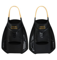 Ласти тренувальні з відкритою п'ятою MadWave Open Heel Training розмір 31-45 чорний
