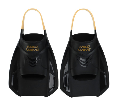 Ласти тренувальні з відкритою п'ятою MadWave Open Heel Training розмір 31-45 чорний