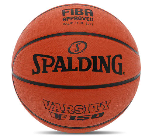Мяч баскетбольный резиновый SPALDING TF-150 VARSITY размер 6 оранжевый