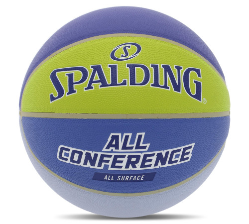 Мяч баскетбольный SPALDING ALL CONFERENCE размер 7 синий-желтый
