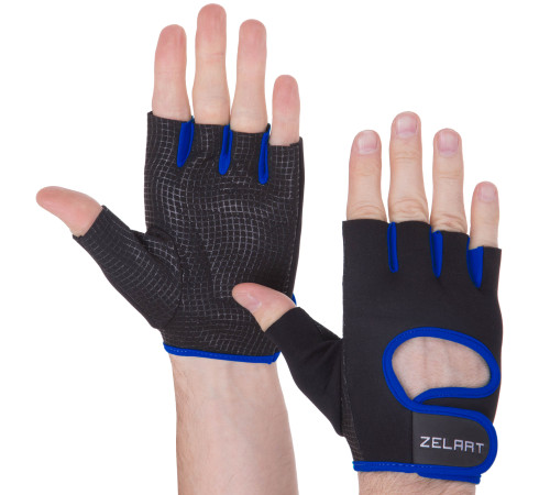 Перчатки для фитнеса и тренировок ZELART XS-XL цвета в ассортименте