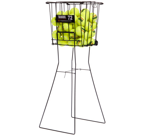Кошик для тенісних м'ячів TENNIS BALL CART на 72 м'ячі TELOON чорний
