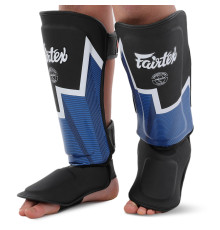 Захист гомілки та стопи Муай Тай, ММА, Кікбоксинг шкіряний FAIRTEX S-L кольори в асортименті