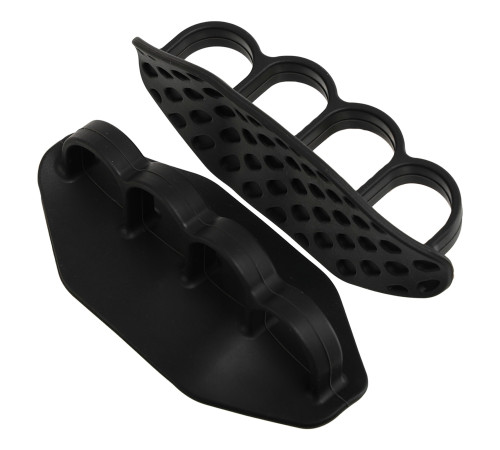 Накладки на долоні грипси Gym Grips для силових тренувань та турніка силіконові нековзні SP-Sport 2 шт чорний