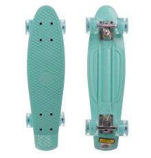 Пенні борд Penny Board круїзер пластиковий з колесами які світяться SP-Sport м'ятний