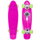 Пенні борд Penny Board круїзер пластиковий з колесами які світяться FISH рожевий-білий-салатовий
