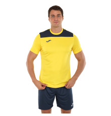 Форма футбольна комплект футболка та шорти Joma PHOENIX III 4XS-XL жовтий-темно-синій