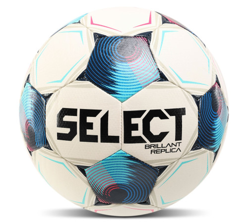 М'яч футбольний дитячий SELECT BRILLANT REPLICA V25 №5 білий-синій