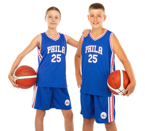 Форма баскетбольная детская NBA клуб Philadelphia 76ers 25 S-2XL цвета в ассортименте
