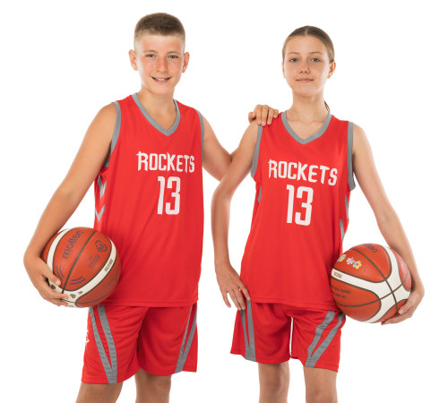 Форма баскетбольна дитяча NBA клуб Houston Rockets 13 S-2XL кольори в асортименті