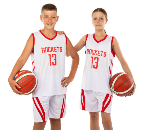 Форма баскетбольна дитяча NBA клуб Houston Rockets 13 S-2XL кольори в асортименті