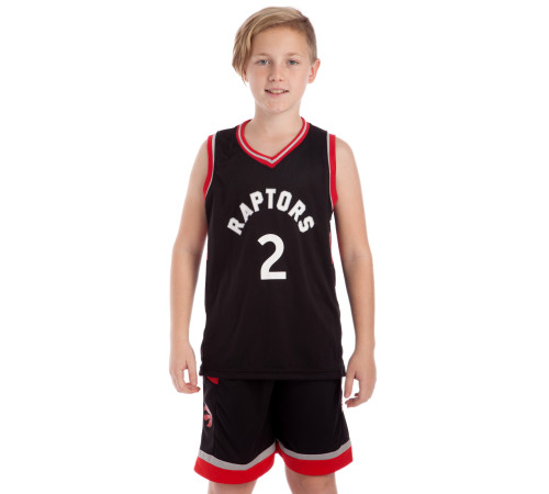 Форма баскетбольна дитяча NBA клуб Toronto Raptors 2 M-2XL чорний-червоний