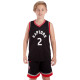 Форма баскетбольна дитяча NBA клуб Toronto Raptors 2 M-2XL чорний-червоний