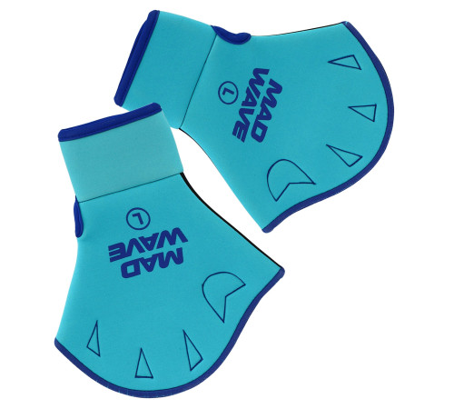 Акваперчатки для аквафітнесу Aquafitness gloves MadWave бірюзовий