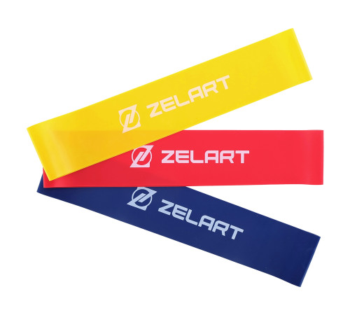 Набор резинок для упражнений ленты сопротивлений LOOP BANDS Zelart 3шт цвета в ассортименте