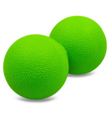 Мяч массажный двойной для МФР и самомассажа Duoball Zelart ø6см цвета в ассортименте