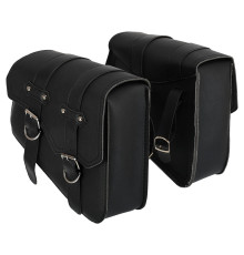 Кофри бічні для мотоцикла з екошкіри Chopper SP-Sport 2шт 28x24x11смчорний