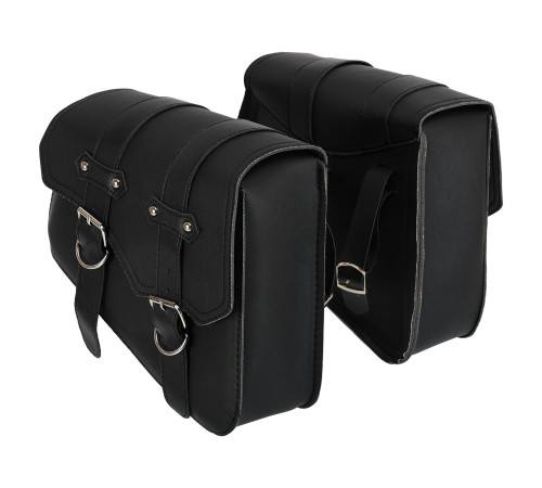 Кофри бічні для мотоцикла з екошкіри Chopper SP-Sport 2шт 28x24x11смчорний