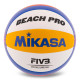 Мяч волейбольный пляжный MIKASA №5 PVC белый-синий-желтый