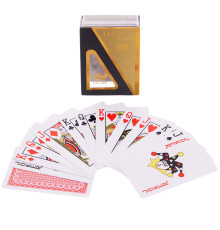 Карти гральні пластикові SP-Sport LUCKY GOLD колода в 54 карти