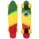 Пенні борд Penny Board круїзер пластиковий 22" FISH COLOR салатовий-жовтий-червоний