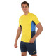 Форма футбольна комплект футболка та шорти Joma DANUBIO II 4XS-XL жовтий-темно-синій