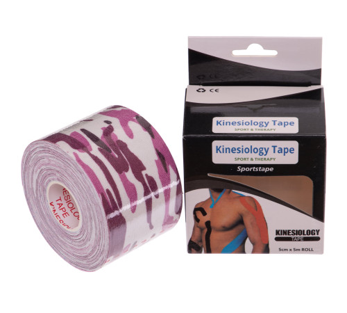 Кінезіо тейп для обличчя та тіла Kinesio tape SP-Sport розмір 5смх5м кольори в асортименті